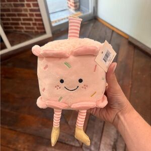 Plush Sprinkle Cube with Gold Feet